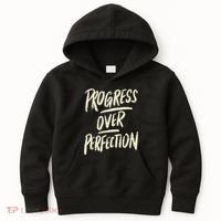 Progress Over Perfection Kids Hoodie thumb 0