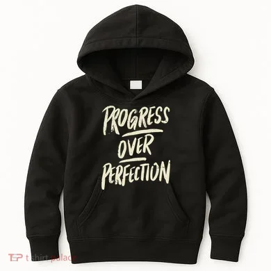 Progress Over Perfection Kids Hoodie