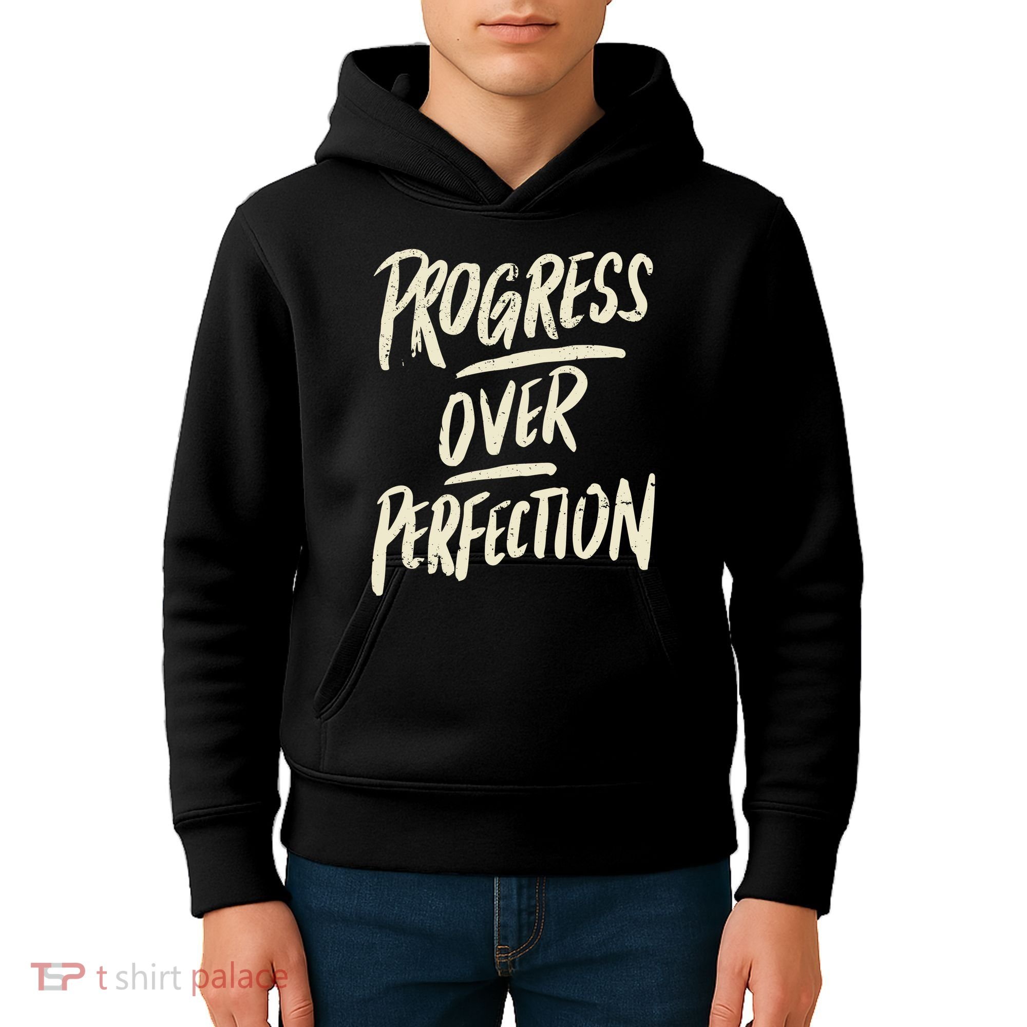 Progress Over Perfection Kids Hoodie