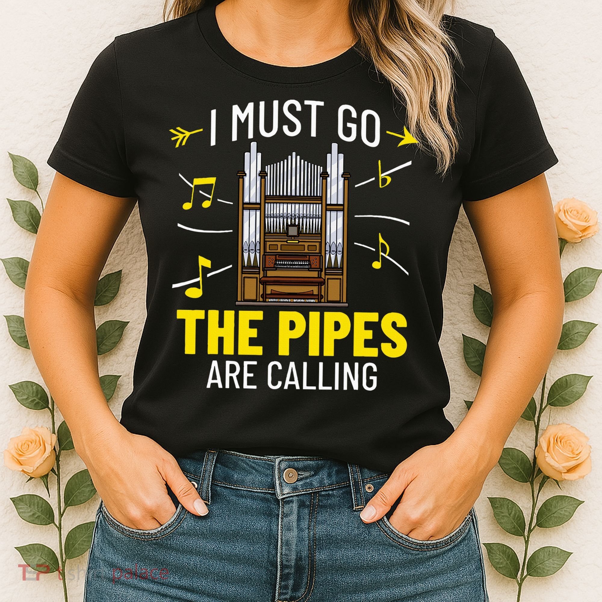 Pipe Organ Piano Organist Instrument Music Musician Women's T-Shirt