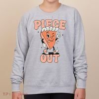 Piece Out Pumpkin Pie Retro Thanksgiving Fall Vibes Groovy Women's Sweatshirt thumb 0