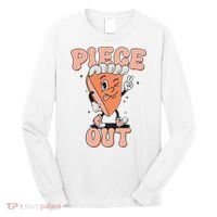 Piece Out Pumpkin Pie Retro Thanksgiving Fall Vibes Groovy Long Sleeve Shirt thumb 0