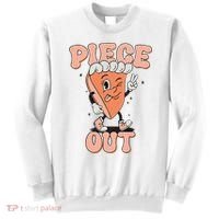 Piece Out Pumpkin Pie Retro Thanksgiving Fall Vibes Groovy Sweatshirt thumb 0