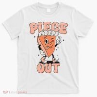 Piece Out Pumpkin Pie Retro Thanksgiving Fall Vibes Groovy T-Shirt thumb 0