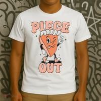 Piece Out Pumpkin Pie Retro Thanksgiving Fall Vibes Groovy T-Shirt thumb 3