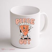 Piece Out Pumpkin Pie Retro Thanksgiving Fall Vibes Groovy Coffee Mug thumb 1