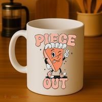 Piece Out Pumpkin Pie Retro Thanksgiving Fall Vibes Groovy Coffee Mug thumb 4