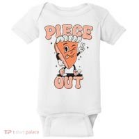 Piece Out Pumpkin Pie Retro Thanksgiving Fall Vibes Groovy Baby Bodysuit thumb 0