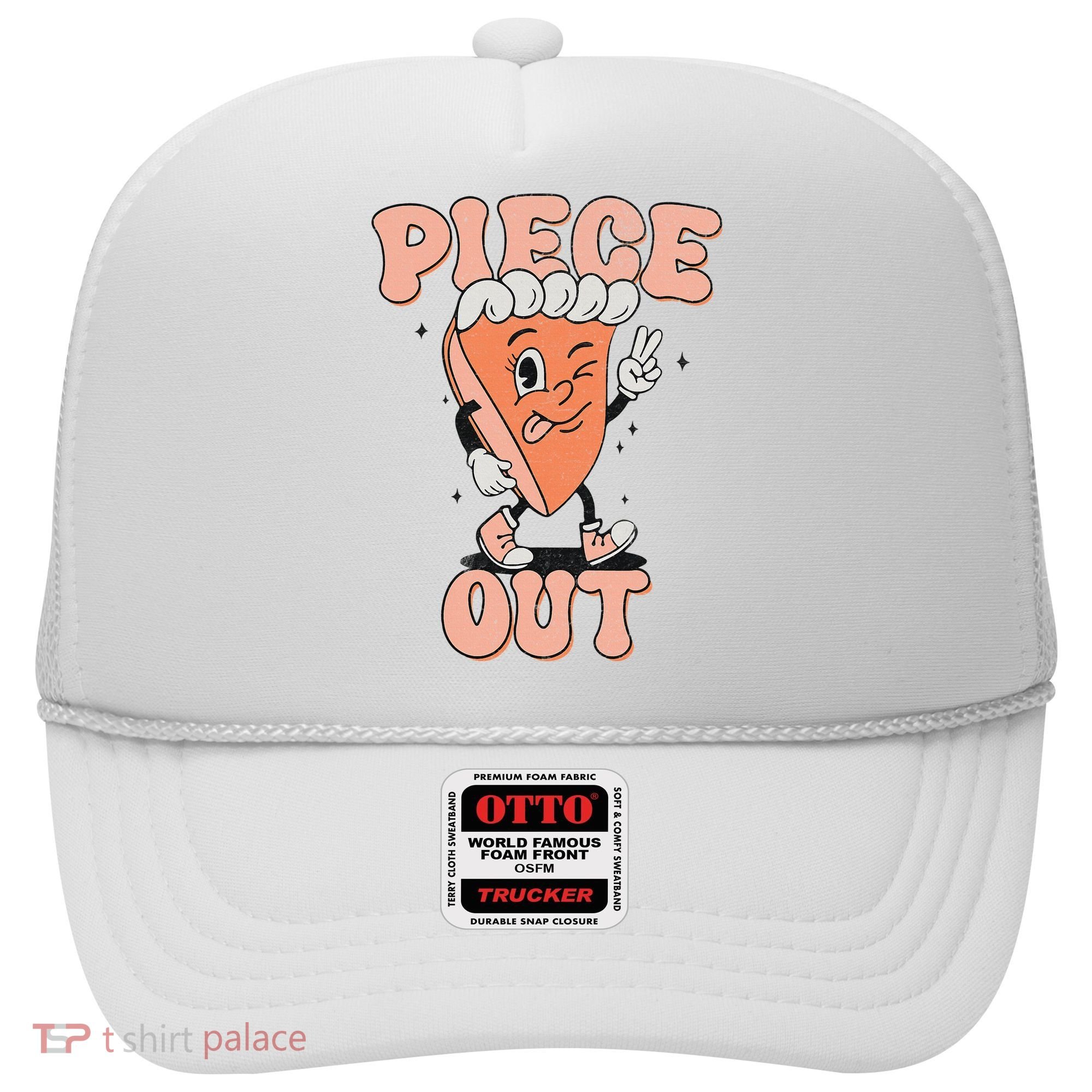 Piece Out Pumpkin Pie Retro Thanksgiving Fall Vibes Groovy Hat
