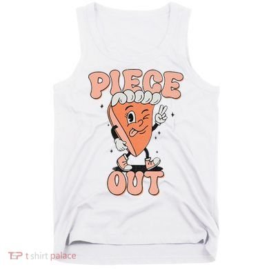 Piece Out Pumpkin Pie Retro Thanksgiving Fall Vibes Groovy Tank Top