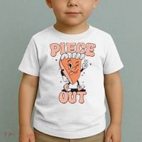 Piece Out Pumpkin Pie Retro Thanksgiving Fall Vibes Groovy Toddler T-Shirt thumb 2
