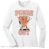 Piece Out Pumpkin Pie Retro Thanksgiving Fall Vibes Groovy Women's Long Sleeve Shirt thumb 0