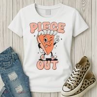 Piece Out Pumpkin Pie Retro Thanksgiving Fall Vibes Groovy Women's T-Shirt thumb 3