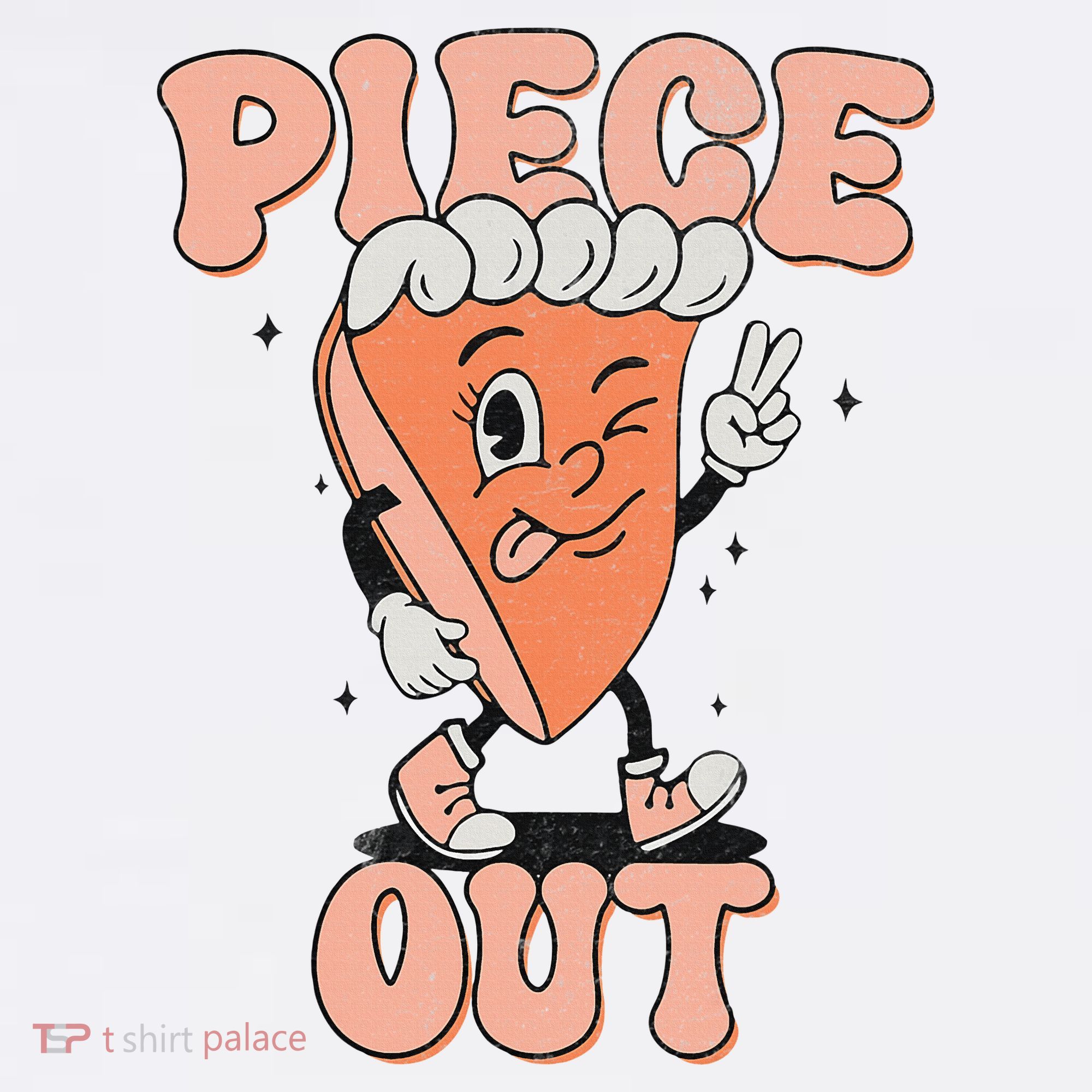 Piece Out Pumpkin Pie Retro Thanksgiving Fall Vibes Groovy Women's T-Shirt