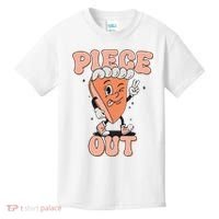 Piece Out Pumpkin Pie Retro Thanksgiving Fall Vibes Groovy Kids T-Shirt thumb 0