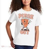 Piece Out Pumpkin Pie Retro Thanksgiving Fall Vibes Groovy Kids T-Shirt thumb 2