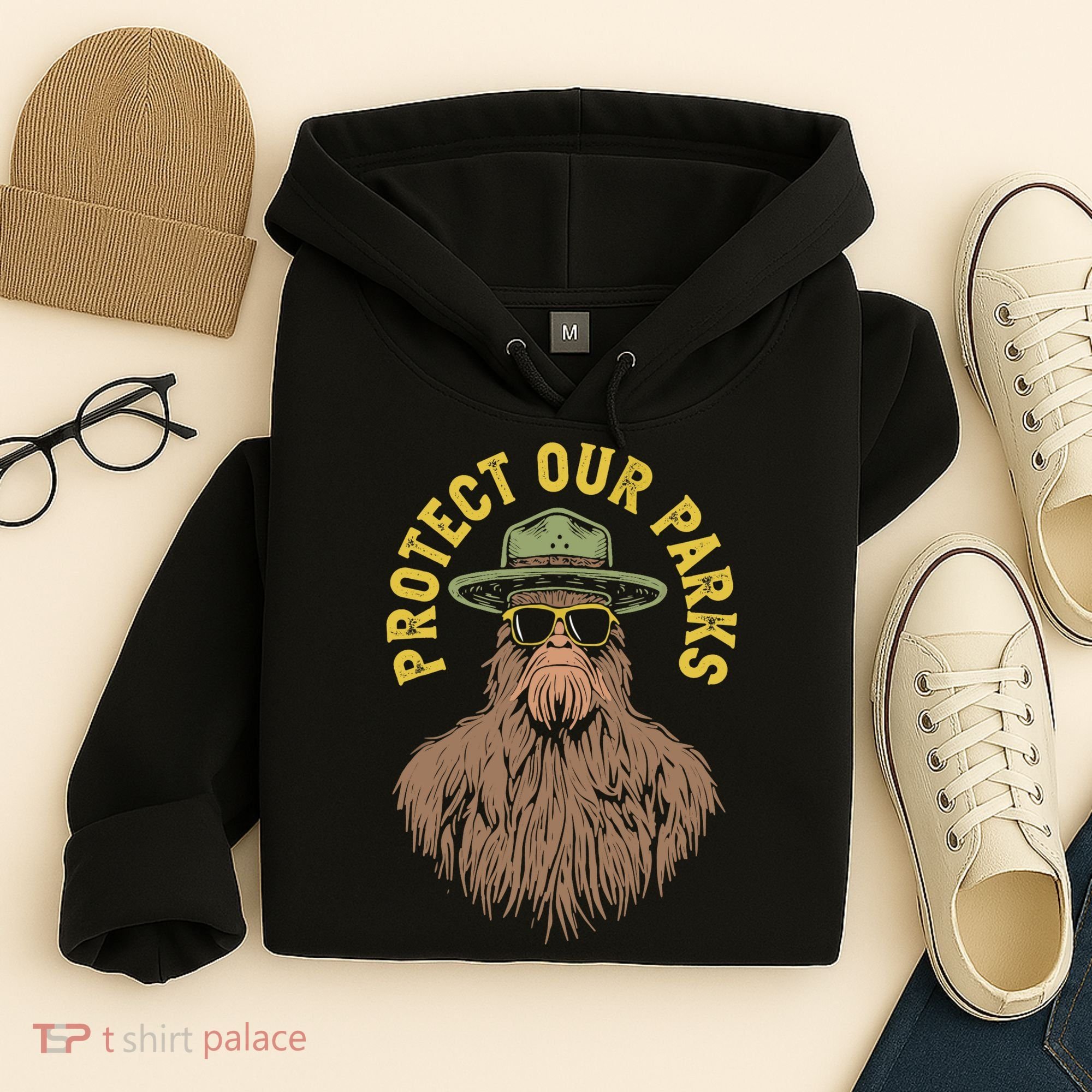 Protect Our Parks! Sasquatch Park Ranger Funny Bigfoot Hoodie
