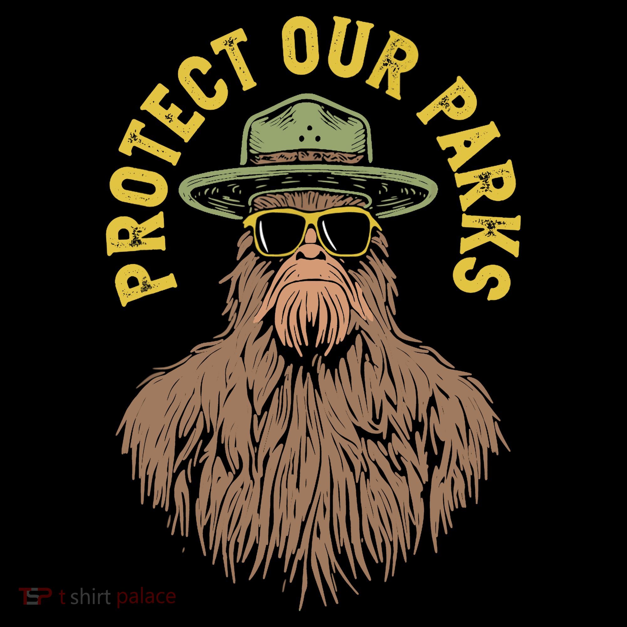 Protect Our Parks! Sasquatch Park Ranger Funny Bigfoot Women's Hoodie