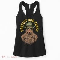 Protect Our Parks! Sasquatch Park Ranger Funny Bigfoot Women's Tank Top thumb 0