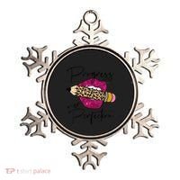 Progress Over Perfection Leopard Pencil Motivational Teacher Ornament thumb 0