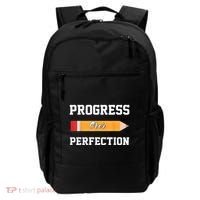 Progress Over Perfection Teacher Funny Pencil Back To Shool Backpack thumb 0