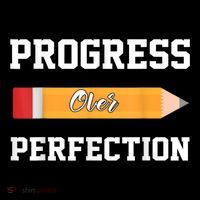 Progress Over Perfection Teacher Funny Pencil Back To Shool Baby Bodysuit thumb 2