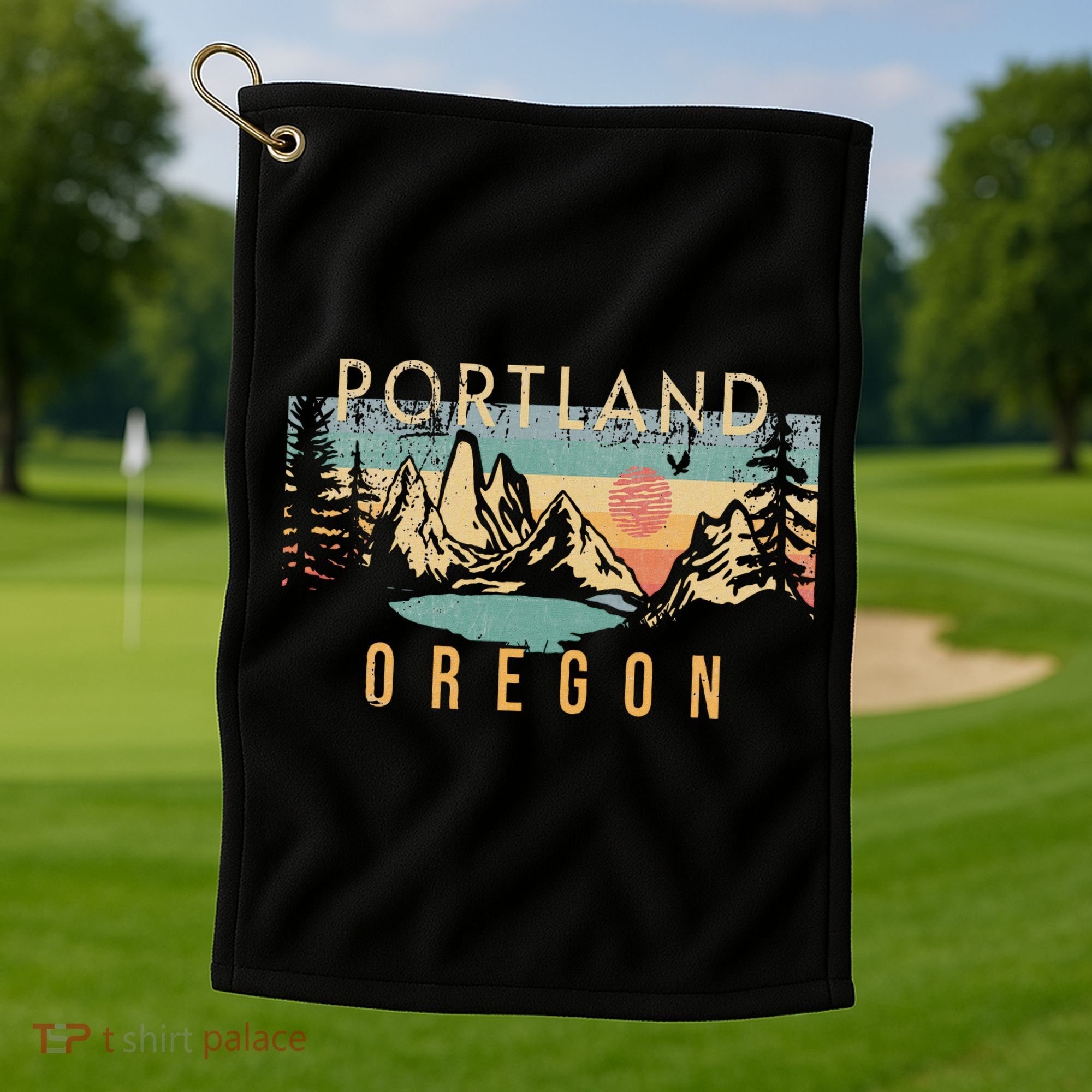 Portland Oregon Golf Towel