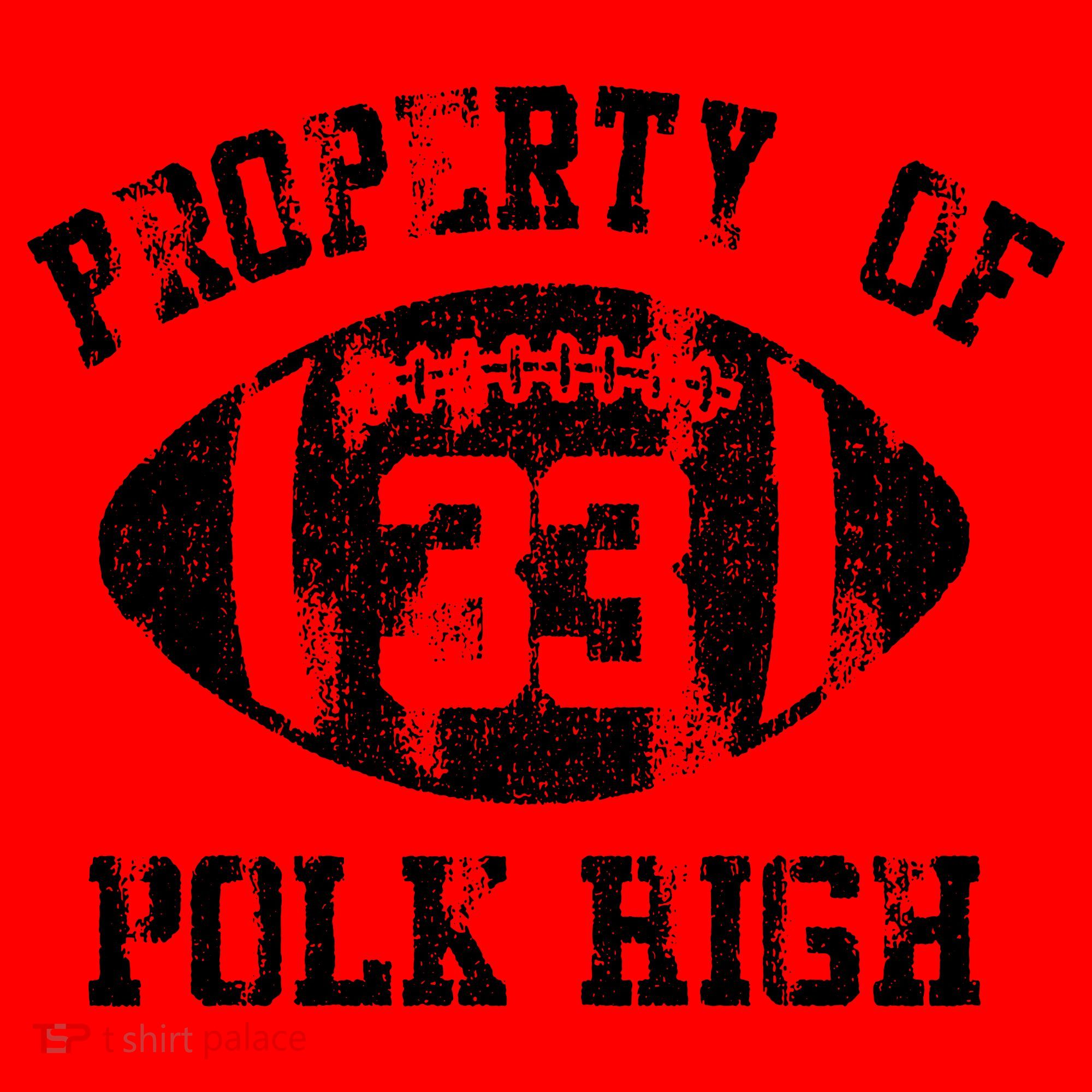 Property Of Polk High Santa Hat