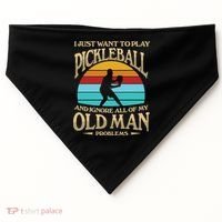 Pickleball OLDMAN USA-Made Doggie Bandana thumb 0
