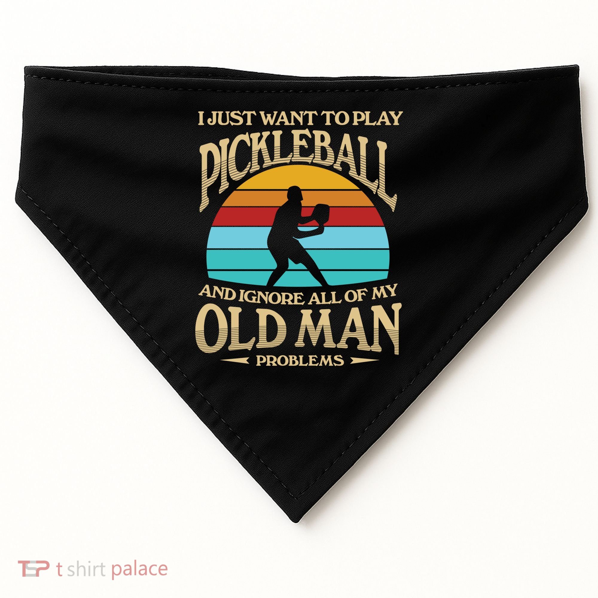 Pickleball OLDMAN USA-Made Doggie Bandana