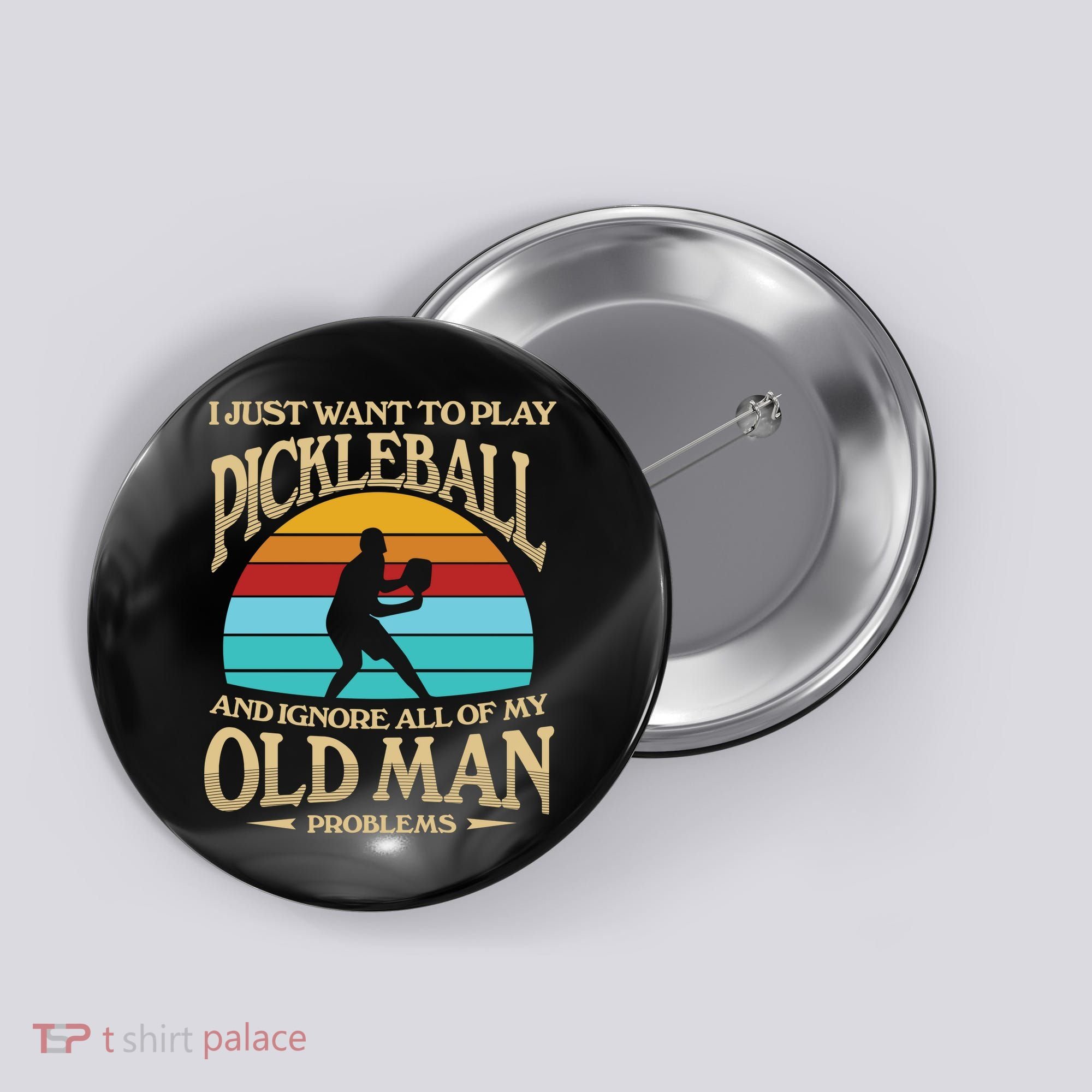 Pickleball OLDMAN Button