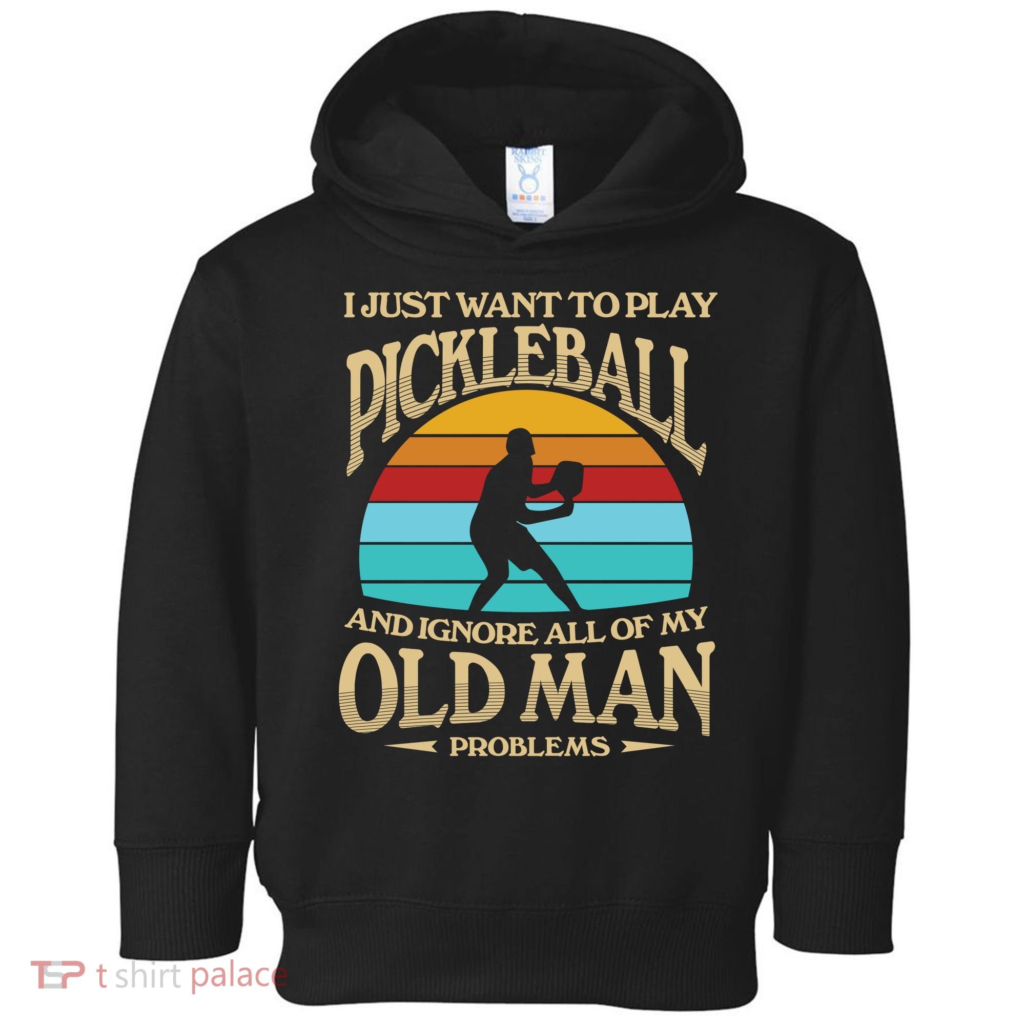 Pickleball OLDMAN Toddler Hoodie