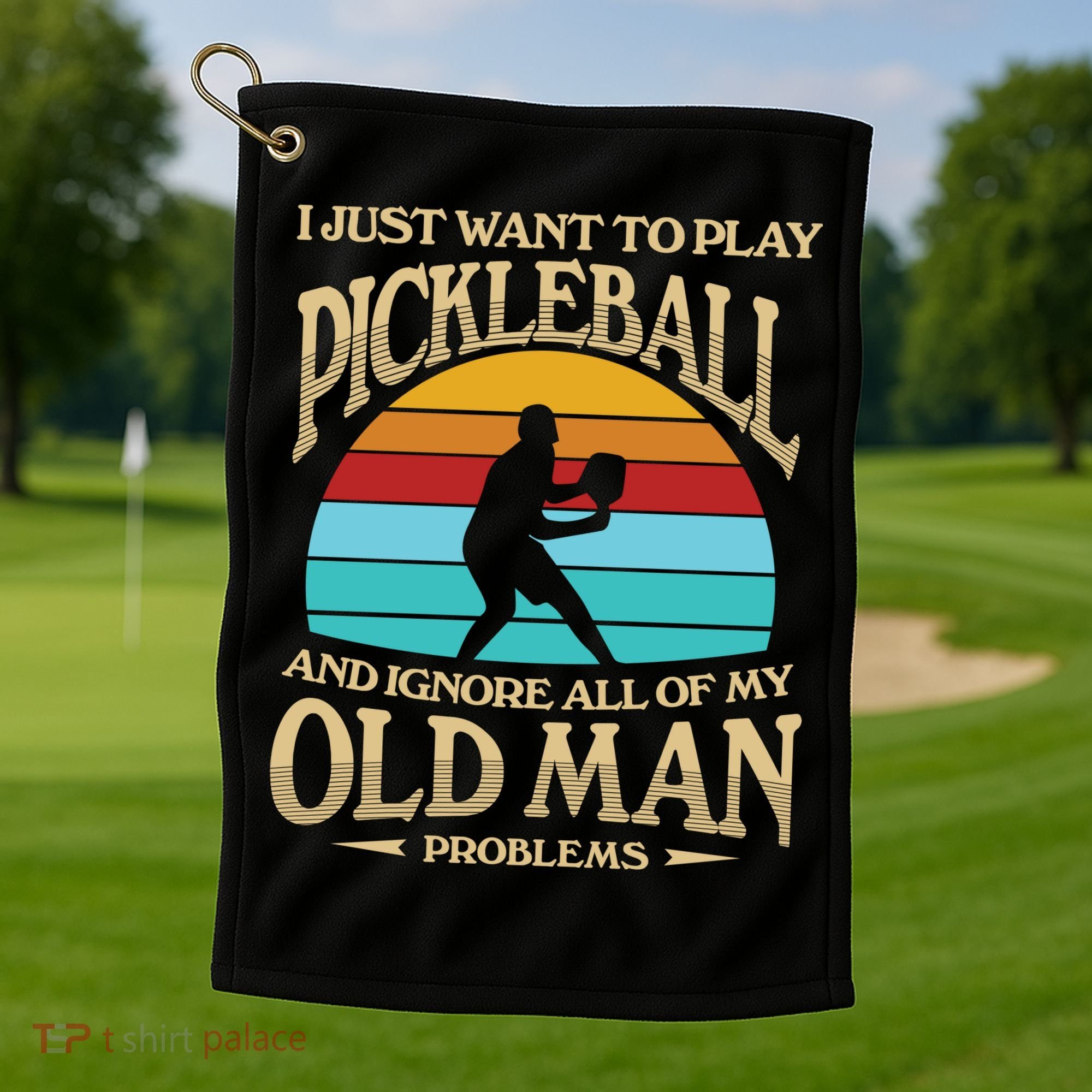 Pickleball OLDMAN Golf Towel