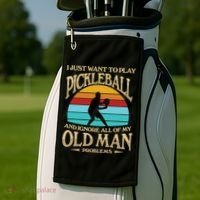 Pickleball OLDMAN Golf Towel thumb 2