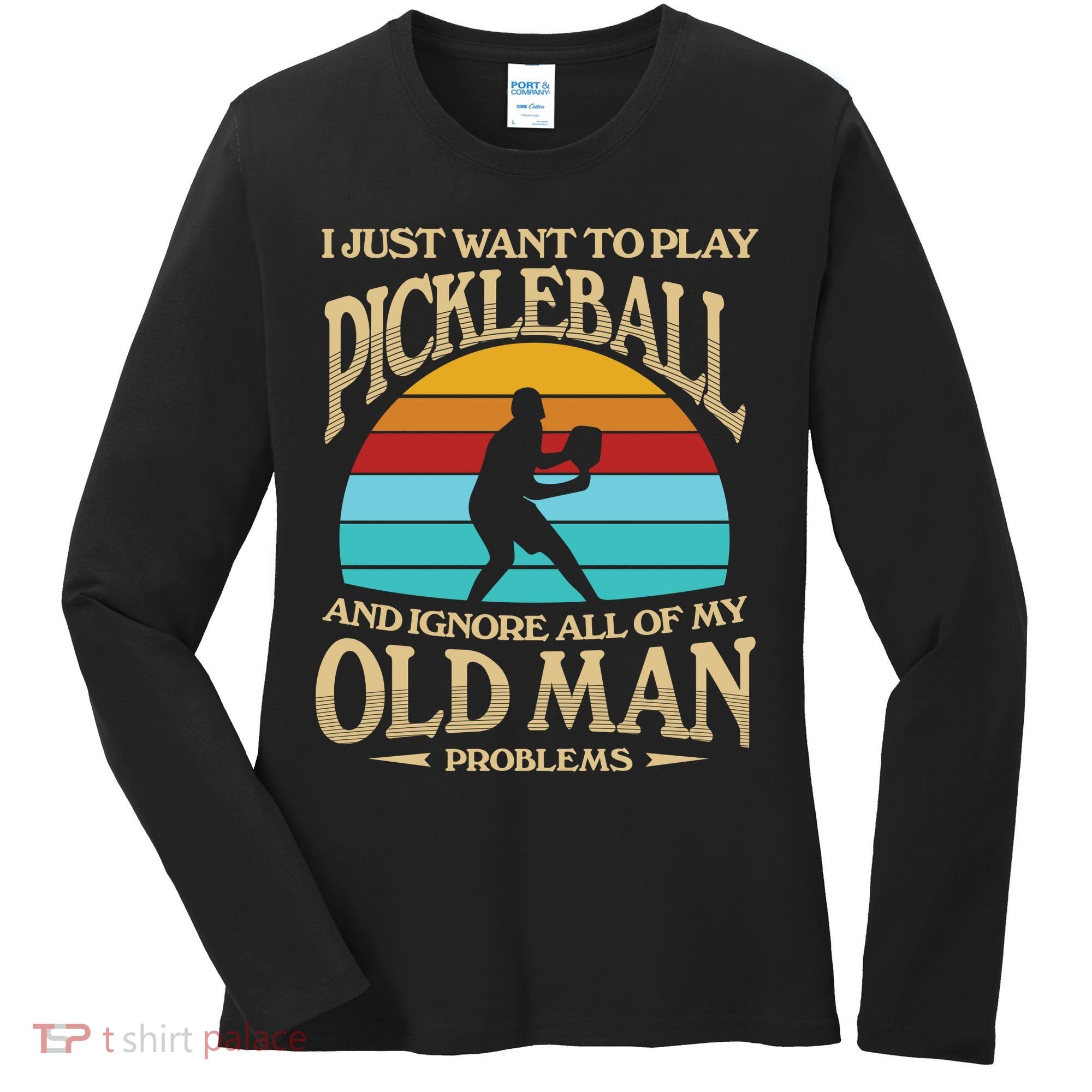 Pickleball OLDMAN Women's Long Sleeve Shirt