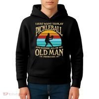 Pickleball OLDMAN Kids Hoodie thumb 4
