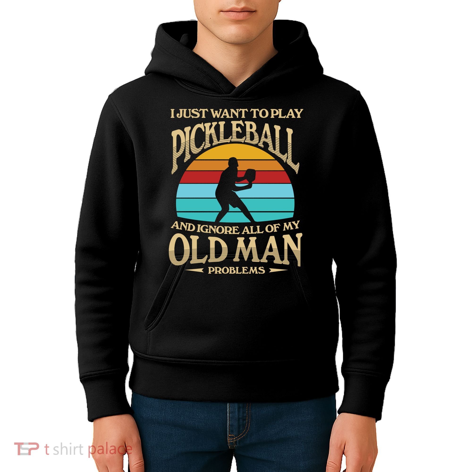 Pickleball OLDMAN Kids Hoodie