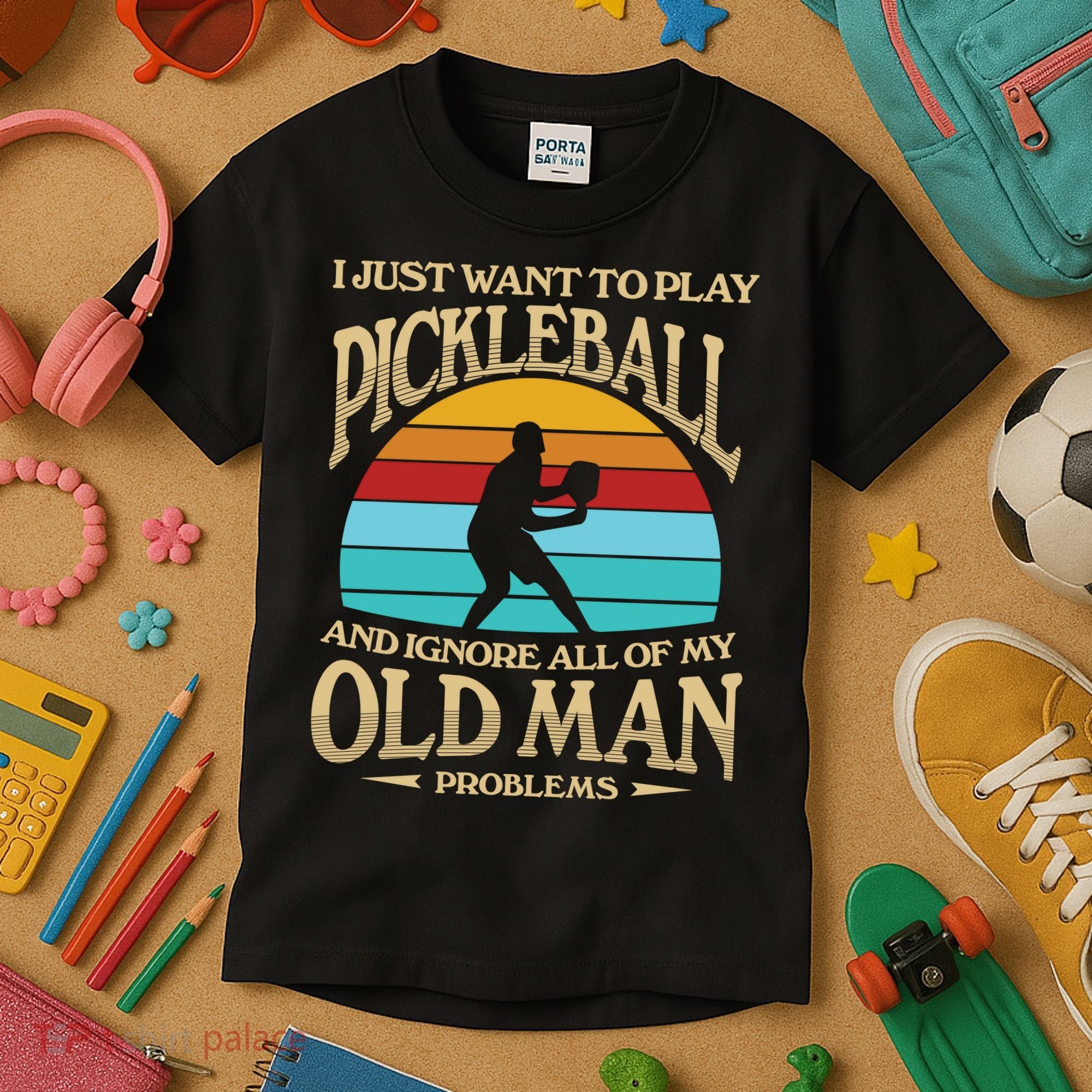 Pickleball OLDMAN Kids T-Shirt