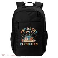 Progress Over Perfection | Teacher Wildflower Back To School Backpack thumb 0