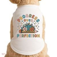 Progress Over Perfection | Teacher Wildflower Back To School Doggie Tank thumb 0