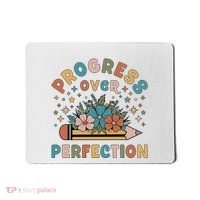 Progress Over Perfection | Teacher Wildflower Back To School Mousepad thumb 0