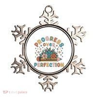 Progress Over Perfection | Teacher Wildflower Back To School Ornament thumb 0