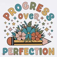 Progress Over Perfection | Teacher Wildflower Back To School Women's Tank Top thumb 5