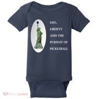 Pursuit Of Pickleball Baby Bodysuit thumb 0
