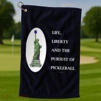 Pursuit Of Pickleball Golf Towel thumb 1