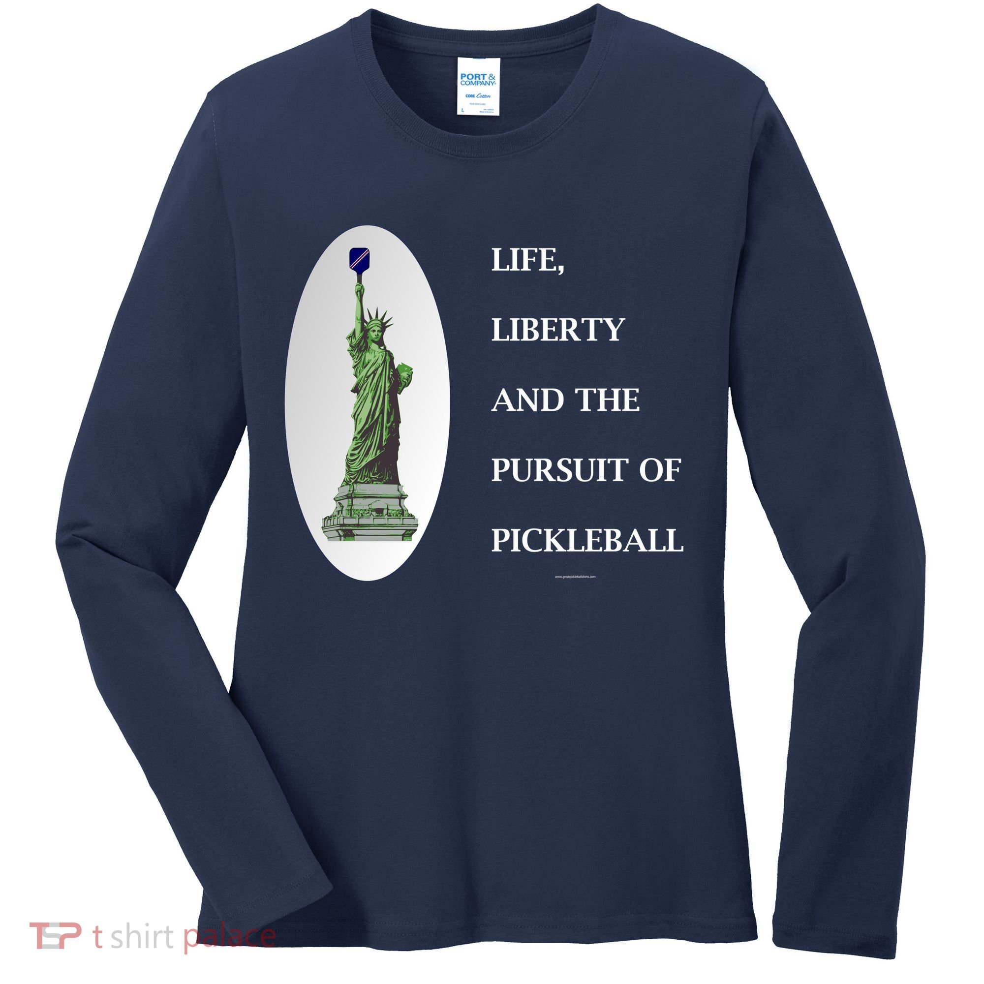 Pursuit Of Pickleball Women's Long Sleeve Shirt