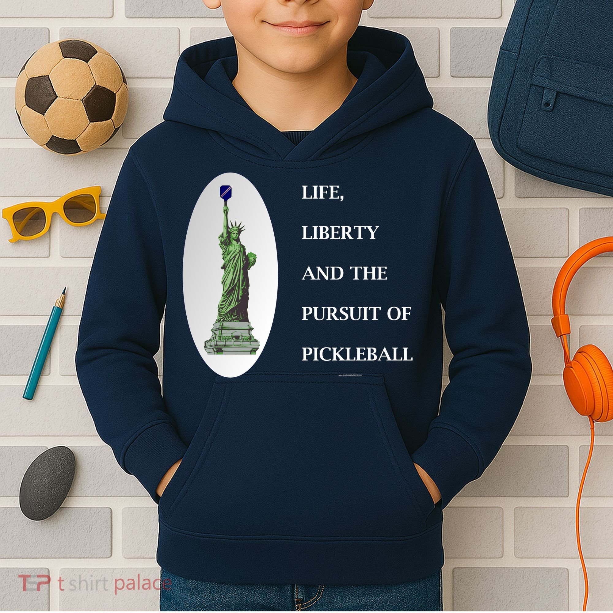 Pursuit Of Pickleball Kids Hoodie