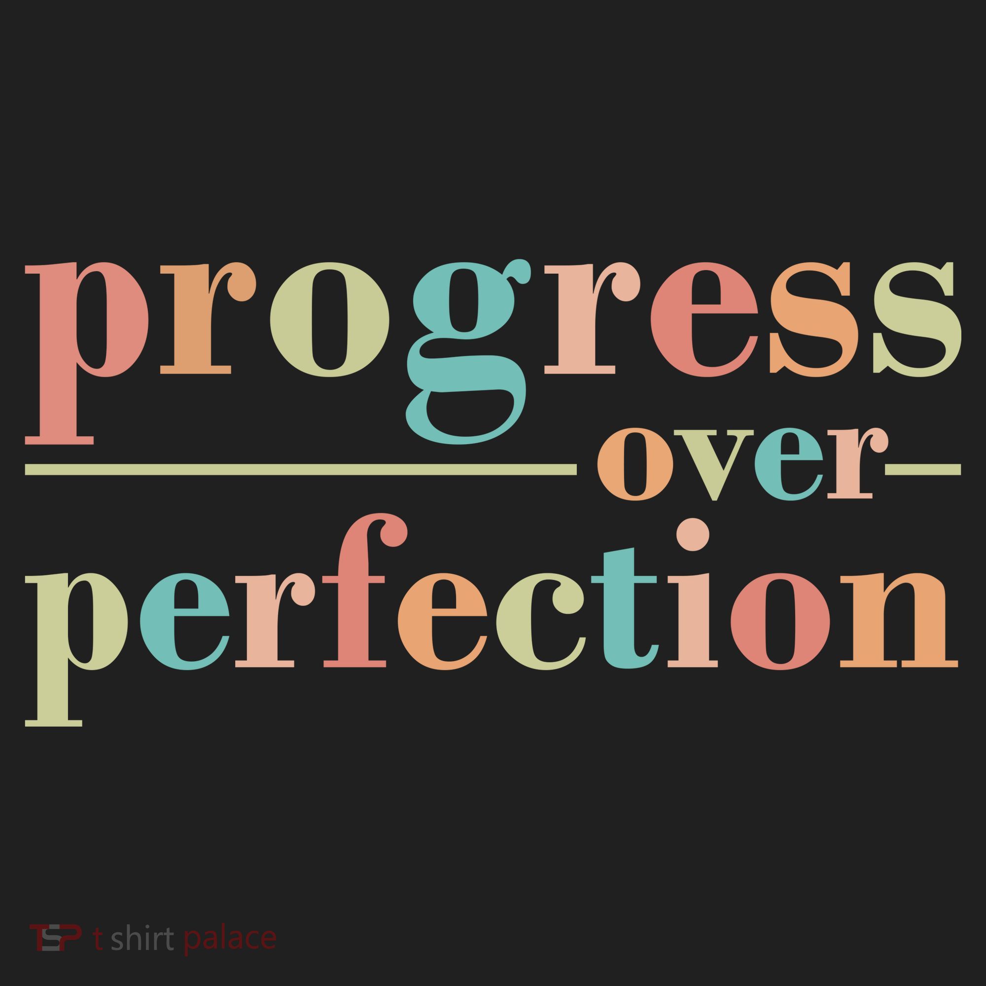 Progress Over Perfection Quote Tumbler
