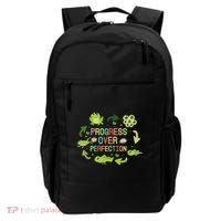 Progress Over Perfection Frog Back To School Teacher Backpack thumb 0
