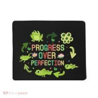 Progress Over Perfection Frog Back To School Teacher Mousepad thumb 0